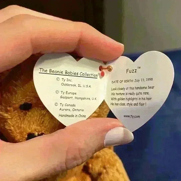 1999 Fuzz the bear, Ty beanie baby, with errors - Picture 3 of 7